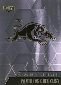 2022 NRL Elite - Mojo Black Diamond #MB 091 Penrith Panthers Checklist Front